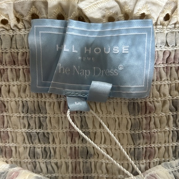 NWT Hill House Home Seraphina Mini Nap Dress in Geo Eyelet Red White & Blue - Picture 2 of 4